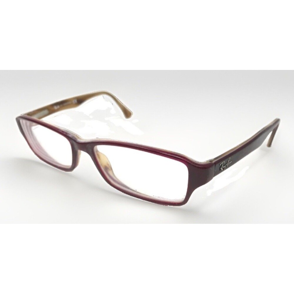 RAY BAN RB5161 2385 Eyeglasses Frame 53-16-140 Maroon/Tan Polish